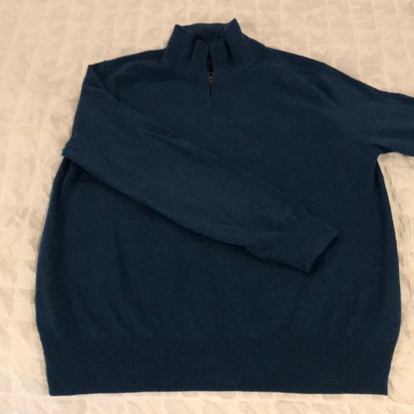 J Crew fine merino wool quarter zip L - Picture 3 of 3